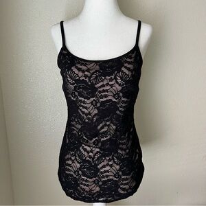 Express Black Floral Lace Camisole